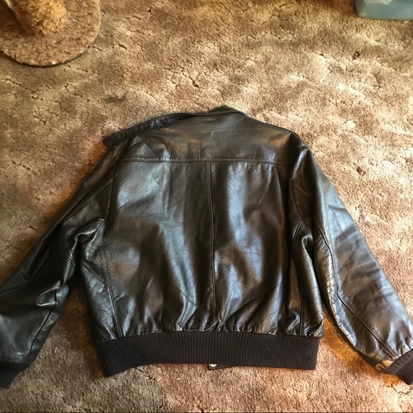 🇺🇸ALS🇺🇸 EUC Black Leather Jacket Size 48R - Picture 7 of 14